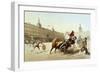 Corrida De Toros En La Plaza Mayor De Madrid-Blanchard-Framed Giclee Print