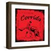 Corrida - Red Bullfight Sign-null-Framed Art Print