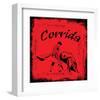 Corrida - Red Bullfight Sign-null-Framed Art Print