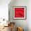 Corrida - Red Bullfight Sign-null-Framed Art Print displayed on a wall