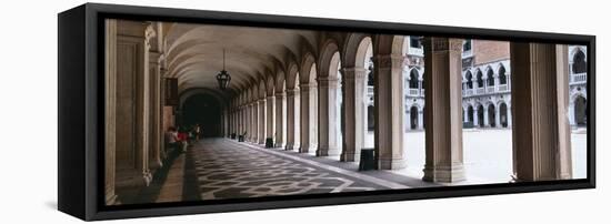 Corridor at a Palace, Doge's Palace, Venice, Veneto, Italy-null-Framed Stretched Canvas