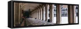 Corridor at a Palace, Doge's Palace, Venice, Veneto, Italy-null-Framed Stretched Canvas