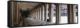 Corridor at a Palace, Doge's Palace, Venice, Veneto, Italy-null-Framed Stretched Canvas