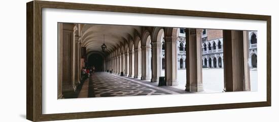 Corridor at a Palace, Doge's Palace, Venice, Veneto, Italy-null-Framed Photographic Print