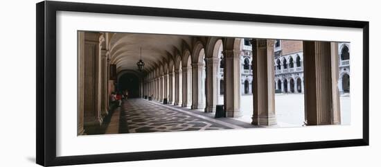 Corridor at a Palace, Doge's Palace, Venice, Veneto, Italy-null-Framed Photographic Print