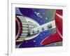 Corridor, Enabling Space Travellers to Transfer from One Spacecraft to Another-null-Framed Art Print