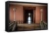 Corridor in Empty Building-Nathan Wright-Framed Stretched Canvas