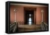 Corridor in Empty Building-Nathan Wright-Framed Stretched Canvas