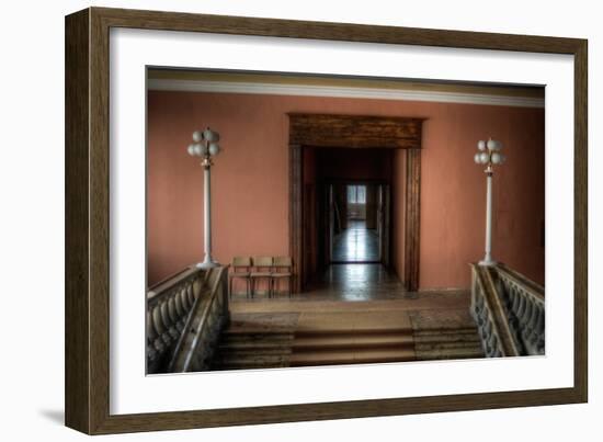 Corridor in Empty Building-Nathan Wright-Framed Photographic Print