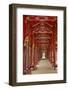 Corridor in the Forbidden Purple City, Imperial City, Hue, Vietnam-David Wall-Framed Photographic Print