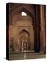 Corridor in the Mosque, Fatehpur Sikri, Unesco World Heritage Site, Uttar Pradesh State, India-G Richardson-Stretched Canvas