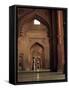 Corridor in the Mosque, Fatehpur Sikri, Unesco World Heritage Site, Uttar Pradesh State, India-G Richardson-Framed Stretched Canvas