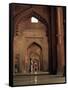 Corridor in the Mosque, Fatehpur Sikri, Unesco World Heritage Site, Uttar Pradesh State, India-G Richardson-Framed Stretched Canvas