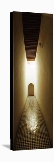 Corridor Inside the Bahia Palace, Marrakesh, Morocco-null-Stretched Canvas