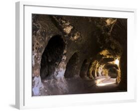 Corridor off Which Monks' Living Quarters were Carved in Cave 2-Jane Sweeney-Framed Photographic Print