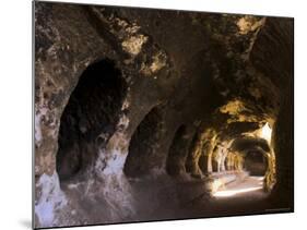 Corridor off Which Monks' Living Quarters were Carved in Cave 2-Jane Sweeney-Mounted Photographic Print