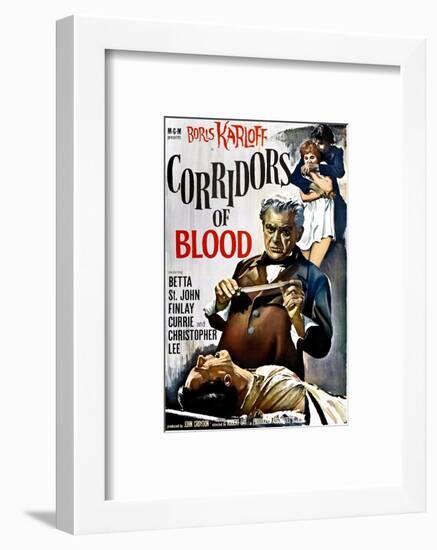 Corridors of Blood, Boris Karloff, 1958-null-Framed Photo