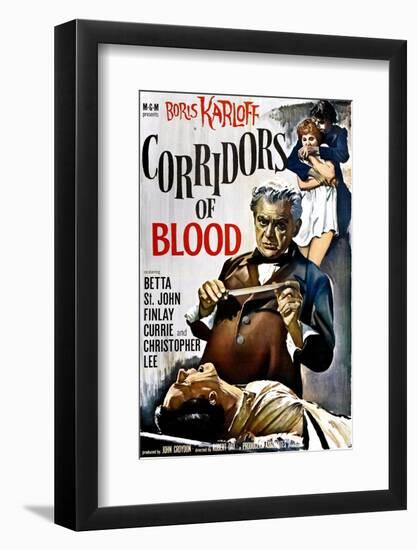 Corridors of Blood, Boris Karloff, 1958-null-Framed Photo