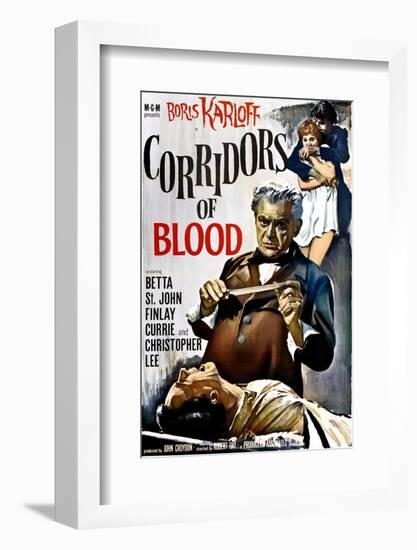 Corridors of Blood, Boris Karloff, 1958-null-Framed Photo