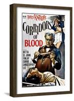 Corridors of Blood, Boris Karloff, 1958-null-Framed Photo