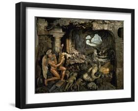 Corruption of Bodies, by Gaetano Giulio Zumbo (1656-1701), Wax Work, Italy, 17th Century-null-Framed Giclee Print