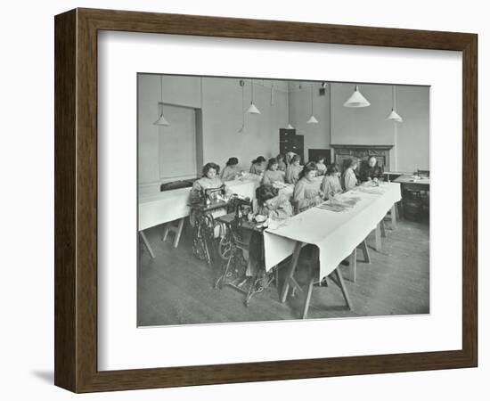 Corset Making Class, Bloomsbury Trade School for Girls, London, 1911-null-Framed Photographic Print