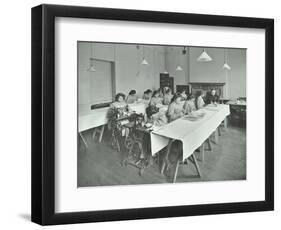 Corset Making Class, Bloomsbury Trade School for Girls, London, 1911-null-Framed Photographic Print