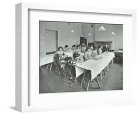 Corset Making Class, Bloomsbury Trade School for Girls, London, 1911-null-Framed Photographic Print