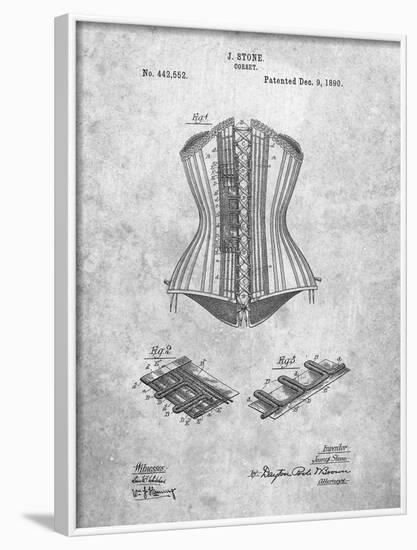 Corset Patent-Cole Borders-Framed Art Print