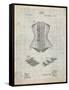 Corset Patent-Cole Borders-Framed Stretched Canvas