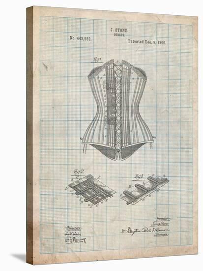 Corset Patent-Cole Borders-Stretched Canvas