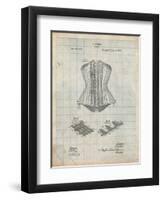 Corset Patent-Cole Borders-Framed Art Print