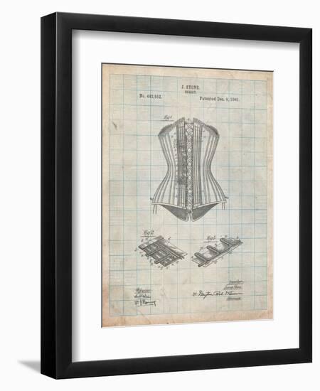 Corset Patent-Cole Borders-Framed Art Print