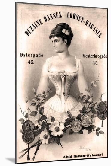Corset vintage-null-Mounted Giclee Print