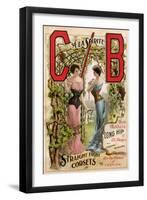 Corsets Advertised by CB a La Sprite, Late 1800s-null-Framed Giclee Print