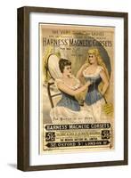 Corsets Girdles Magnetic Harness Underwear, UK, 1890-null-Framed Giclee Print