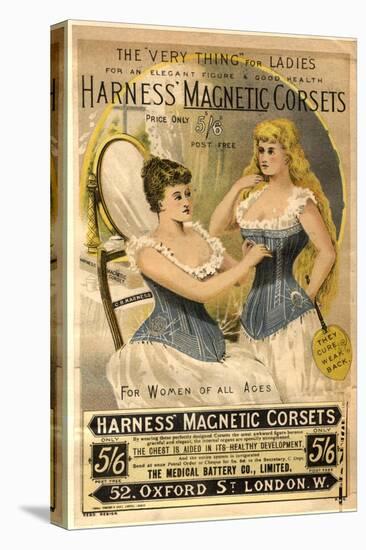 Corsets Girdles Magnetic Harness Underwear, UK, 1890-null-Stretched Canvas