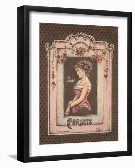 Corsets II-Kimberly Poloson-Framed Art Print