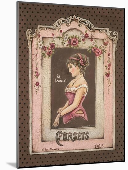 Corsets II-Kimberly Poloson-Mounted Art Print