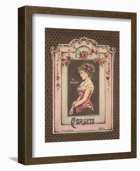 Corsets II-Kimberly Poloson-Framed Art Print