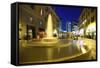 Corso Como at Dusk, Milan, Lombardy, Italy, Europe-Vincenzo Lombardo-Framed Stretched Canvas