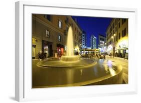 Corso Como at Dusk, Milan, Lombardy, Italy, Europe-Vincenzo Lombardo-Framed Photographic Print