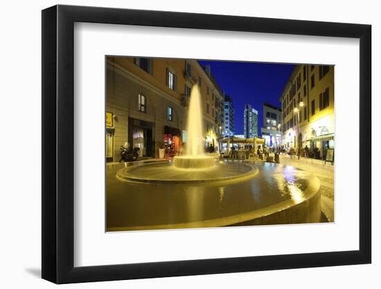 Corso Como at Dusk, Milan, Lombardy, Italy, Europe-Vincenzo Lombardo-Framed Photographic Print