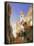 Corso Sant'Anastasia, Verona (Oil on Panel)-Richard Parkes Bonington-Framed Stretched Canvas