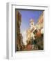 Corso Sant'Anastasia, Verona (Oil on Panel)-Richard Parkes Bonington-Framed Premium Giclee Print