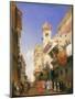 Corso Sant'Anastasia, Verona (Oil on Panel)-Richard Parkes Bonington-Mounted Premium Giclee Print