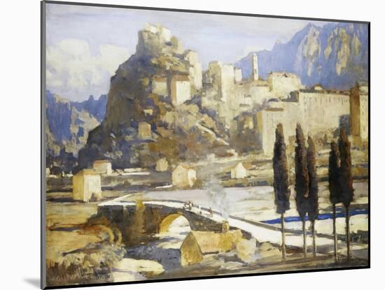 Corte, Corsica, France-James Paterson-Mounted Giclee Print