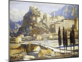 Corte, Corsica, France-James Paterson-Mounted Giclee Print