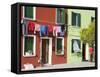 Corte Novello on Burano Island, Venice, Veneto, Italy, Europe-Richard Cummins-Framed Stretched Canvas