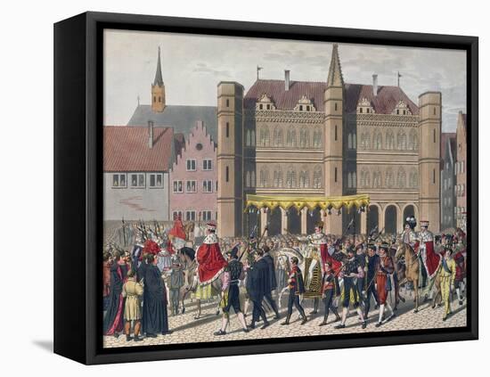 Cortege of Charles V (1500-58)-null-Framed Stretched Canvas